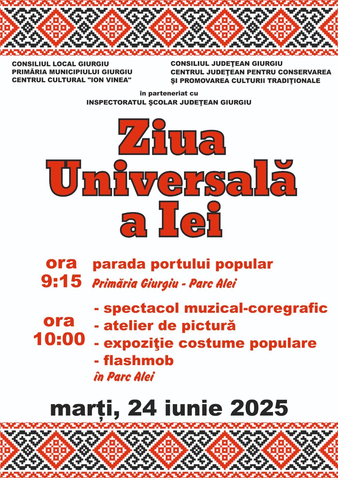 Ia românească, în paradă, la Giurgiu