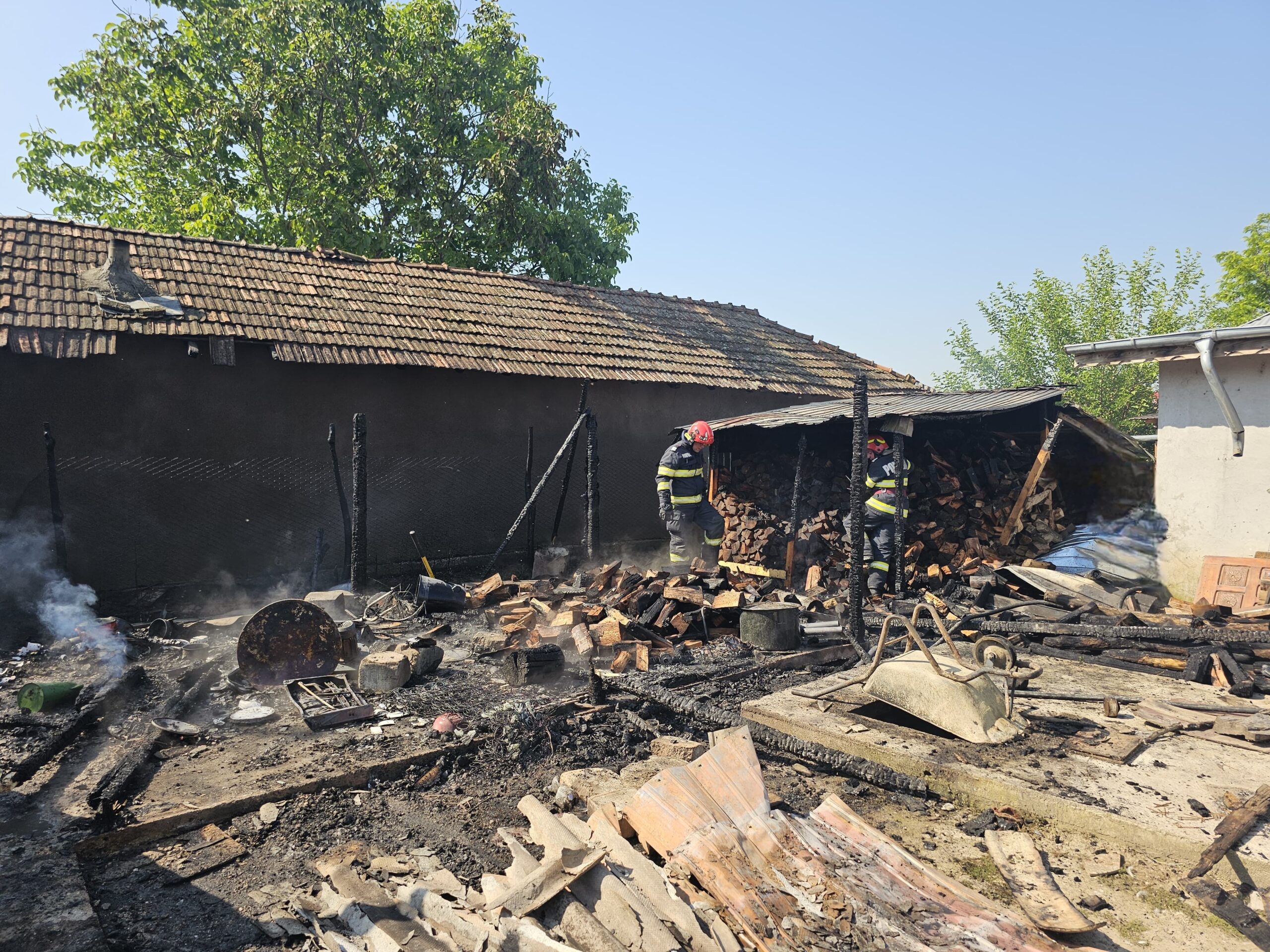 Incendiu cu victimă în comuna Găujani
