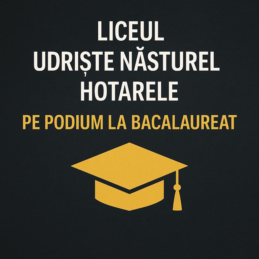 Liceul „Udriște Năsturel” Hotarele, pe podium la Bacalaureat