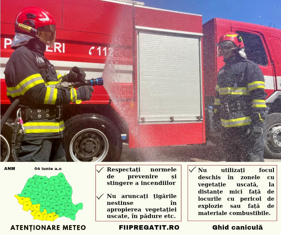 Prima zi cu temperaturi ridicate – informare preventivă