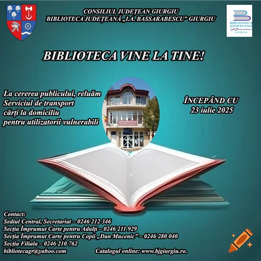 Biblioteca vine la tine!