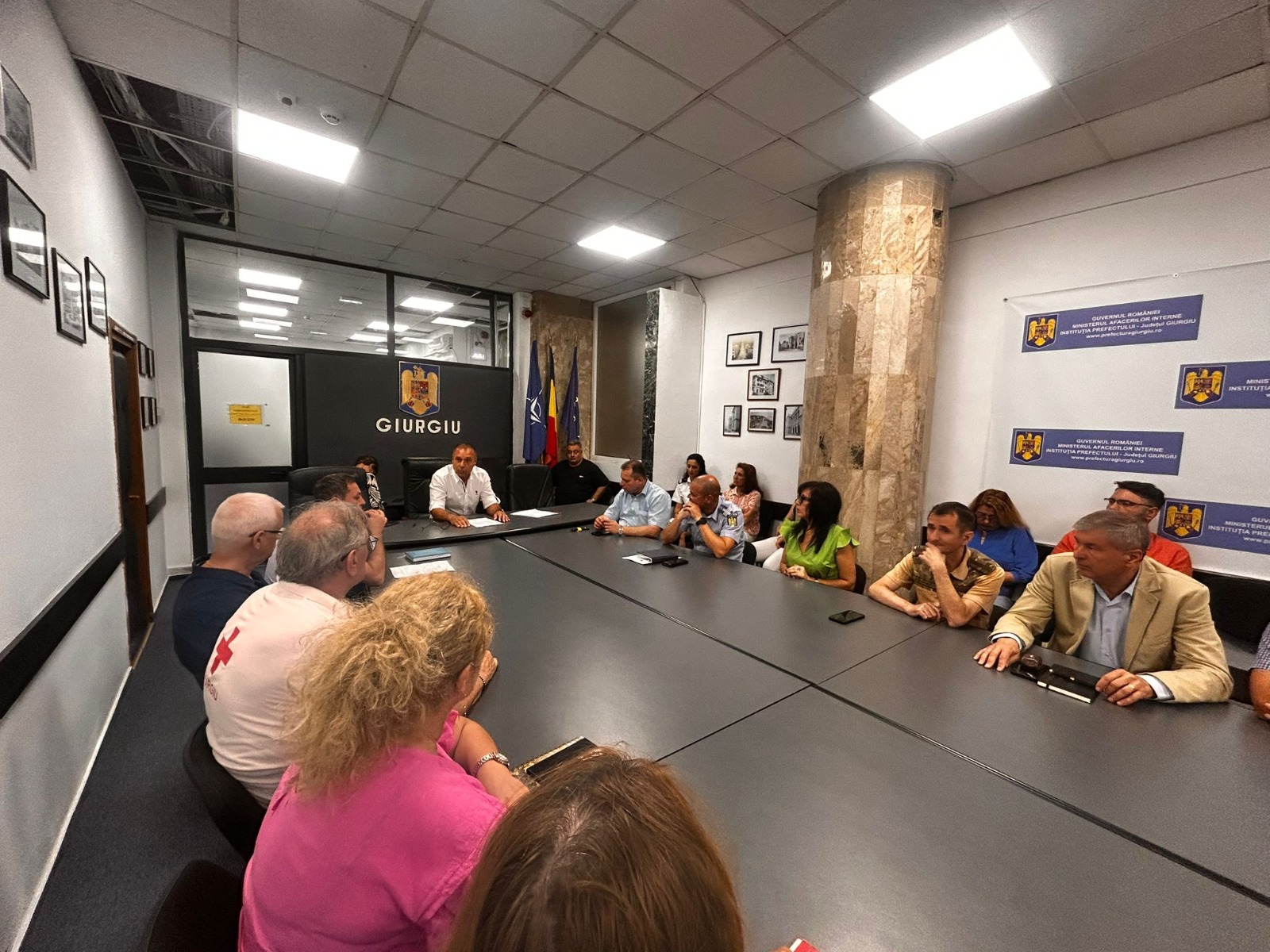 Comitetul Județean pentru Situații de Urgență Giurgiu – reunit de urgență în ședință de lucru