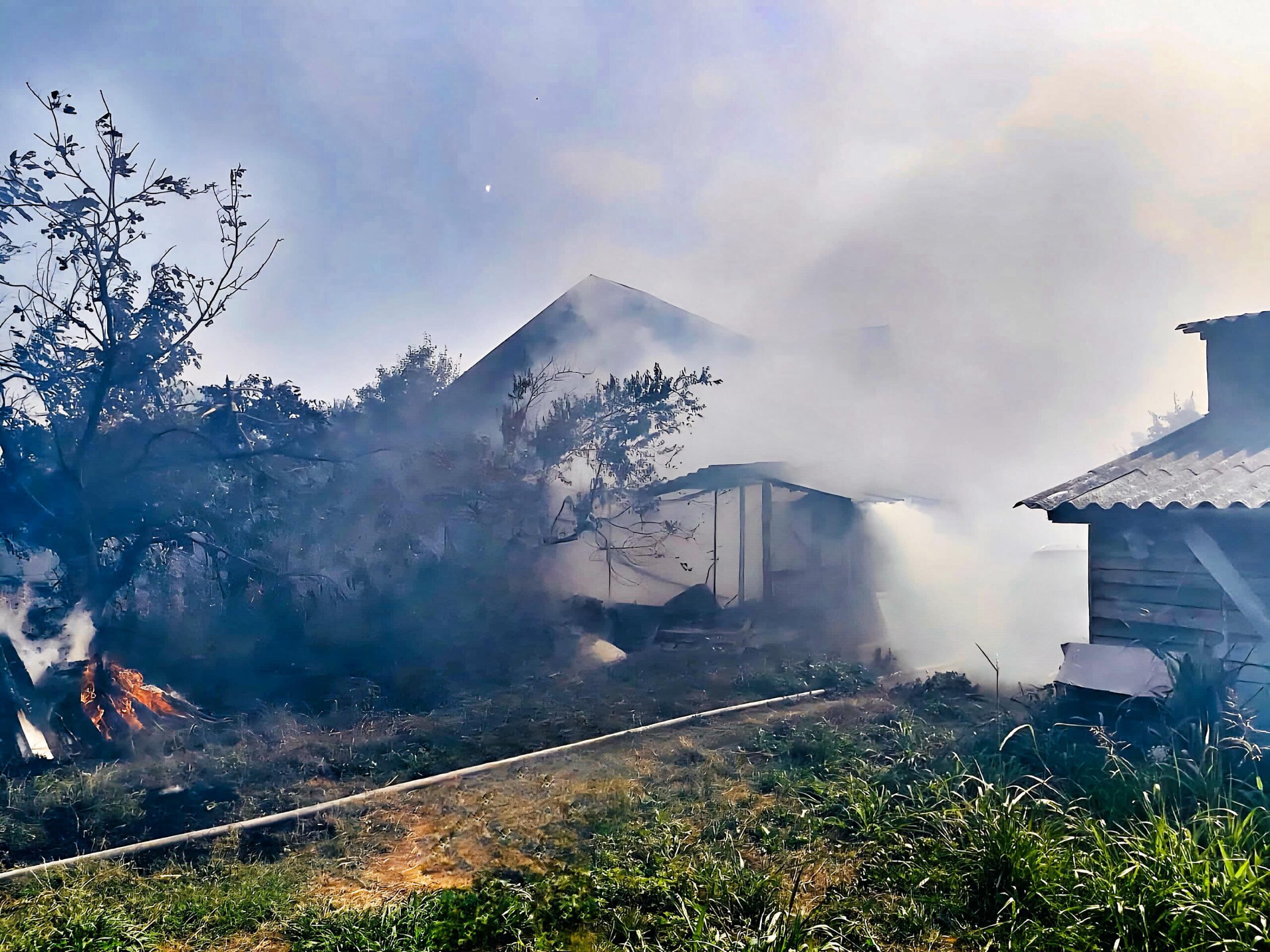 Incendiu violent la Bolintin Vale