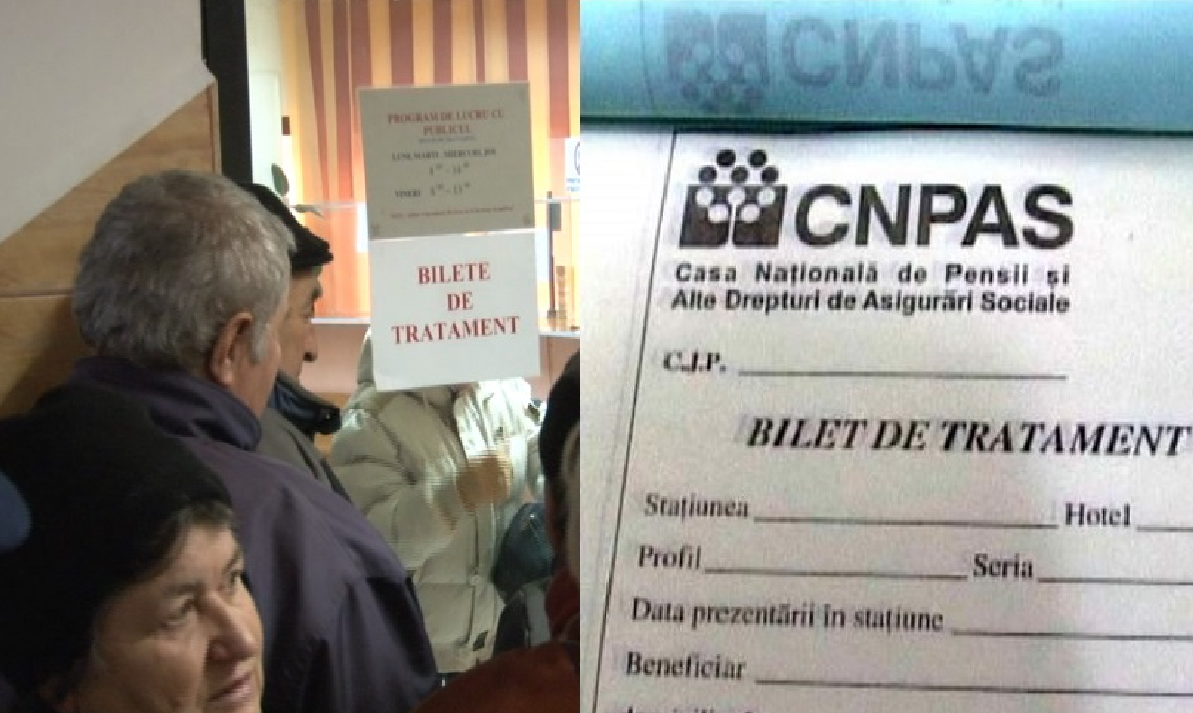 Situația biletelor de tratament balnear