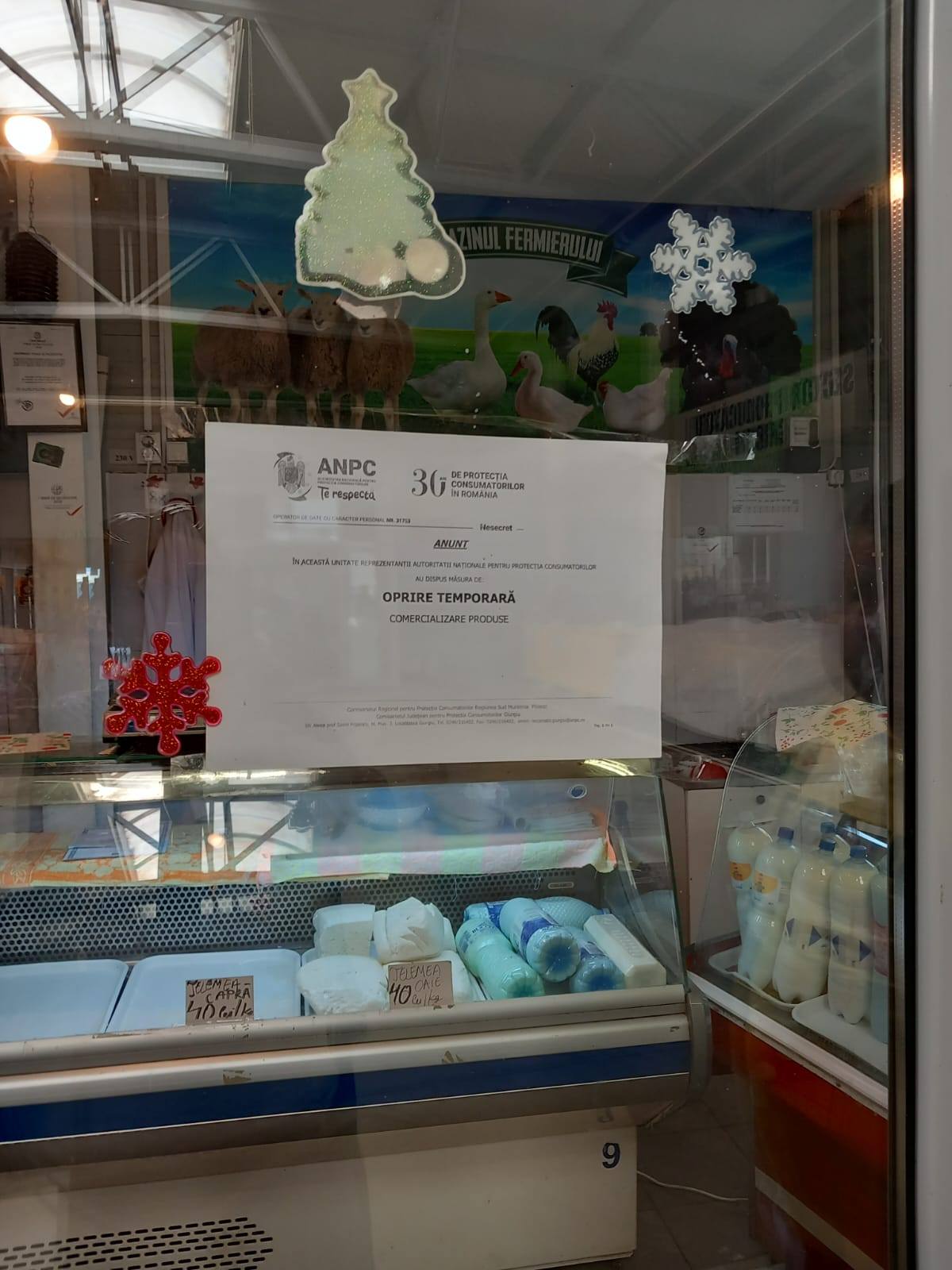 Magazinul Fermierului,închis de Protecția Consumatorului