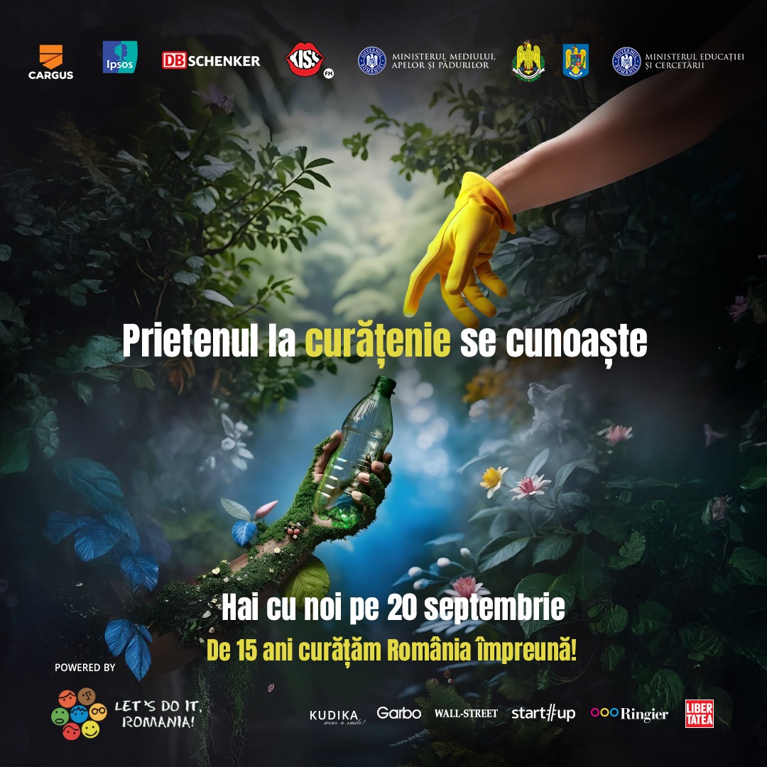 Cu o lună înainte, 𝟏𝟕.𝟎𝟎𝟎 de români s-au înscris deja la Ziua de Curățenie Națională
