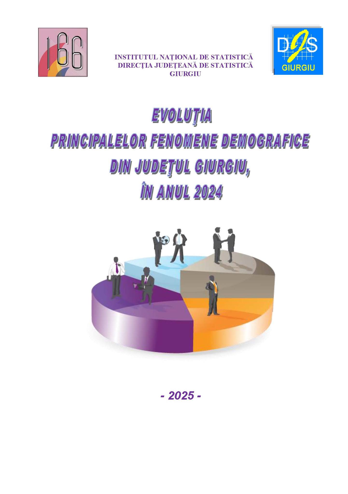 „Evoluția principalelor fenomene demografice din județul Giurgiu, în anul 2024”