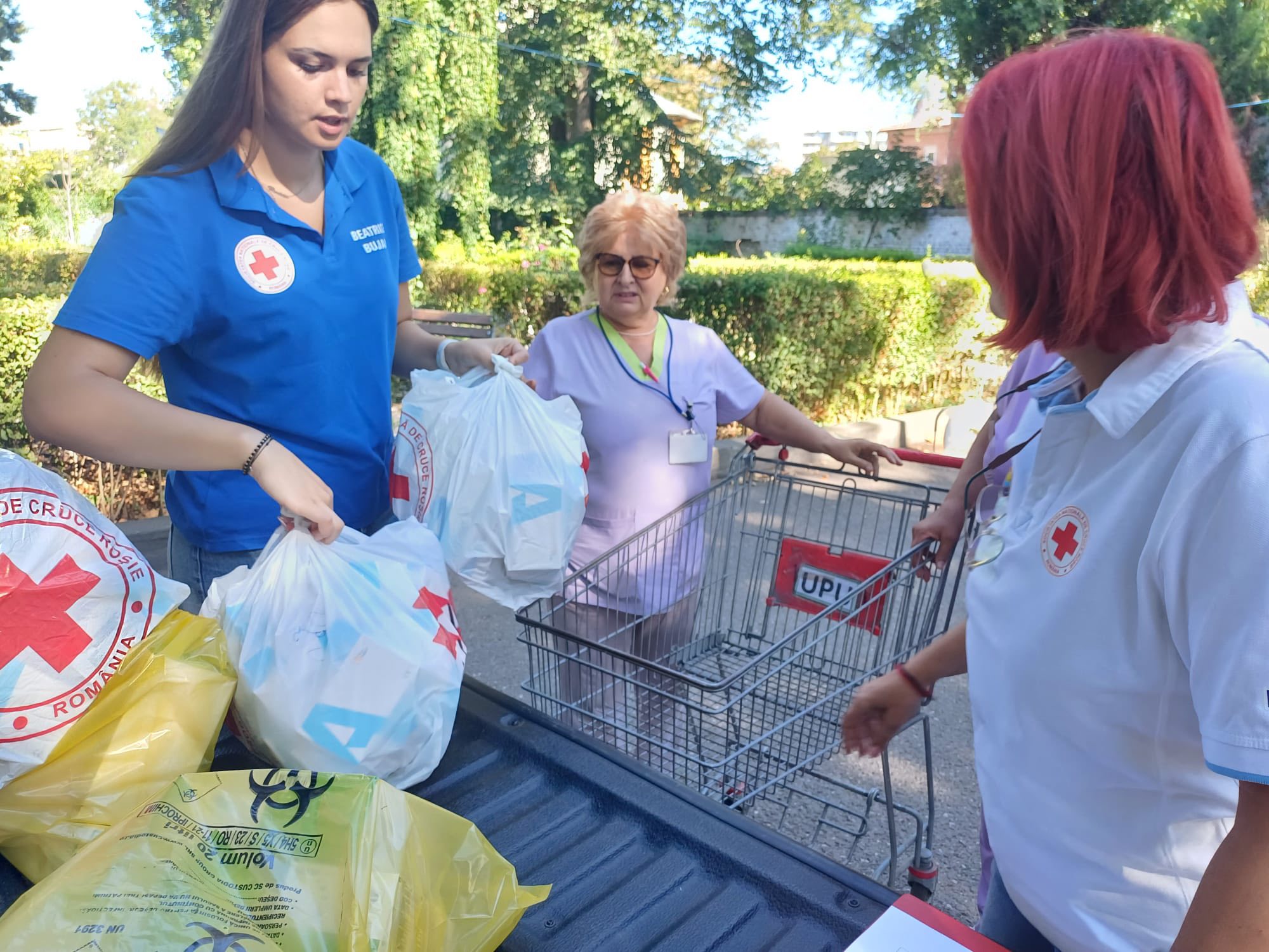 Crucea Roșie Giurgiu sprijină cadrele medicale ale Spitalului Județean de Urgență Giurgiu