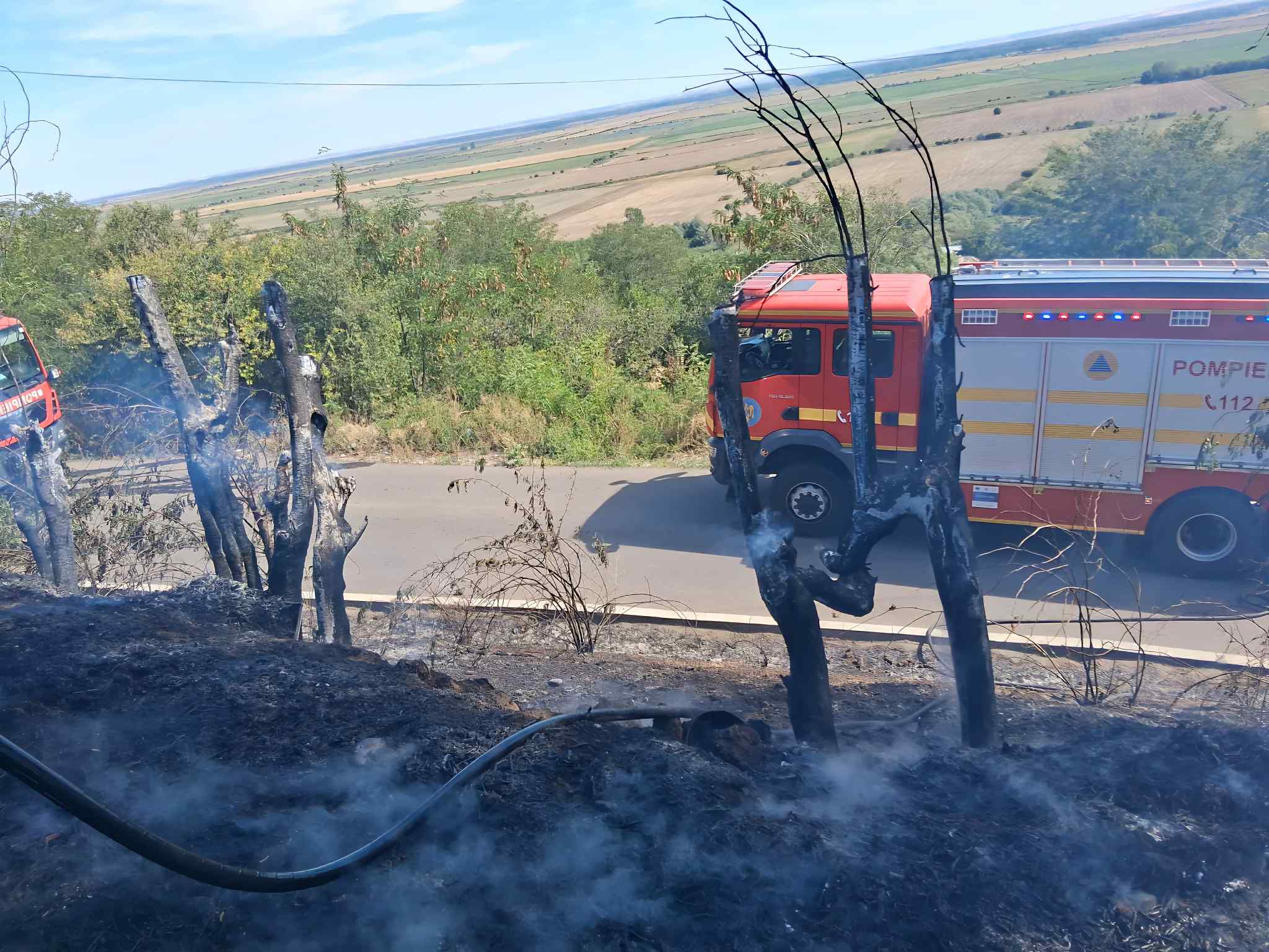 Incendiu, în localitatea Valea Bujorului