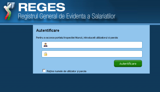 Informare privind utilizarea sistemului informatic REGES-ONLINE