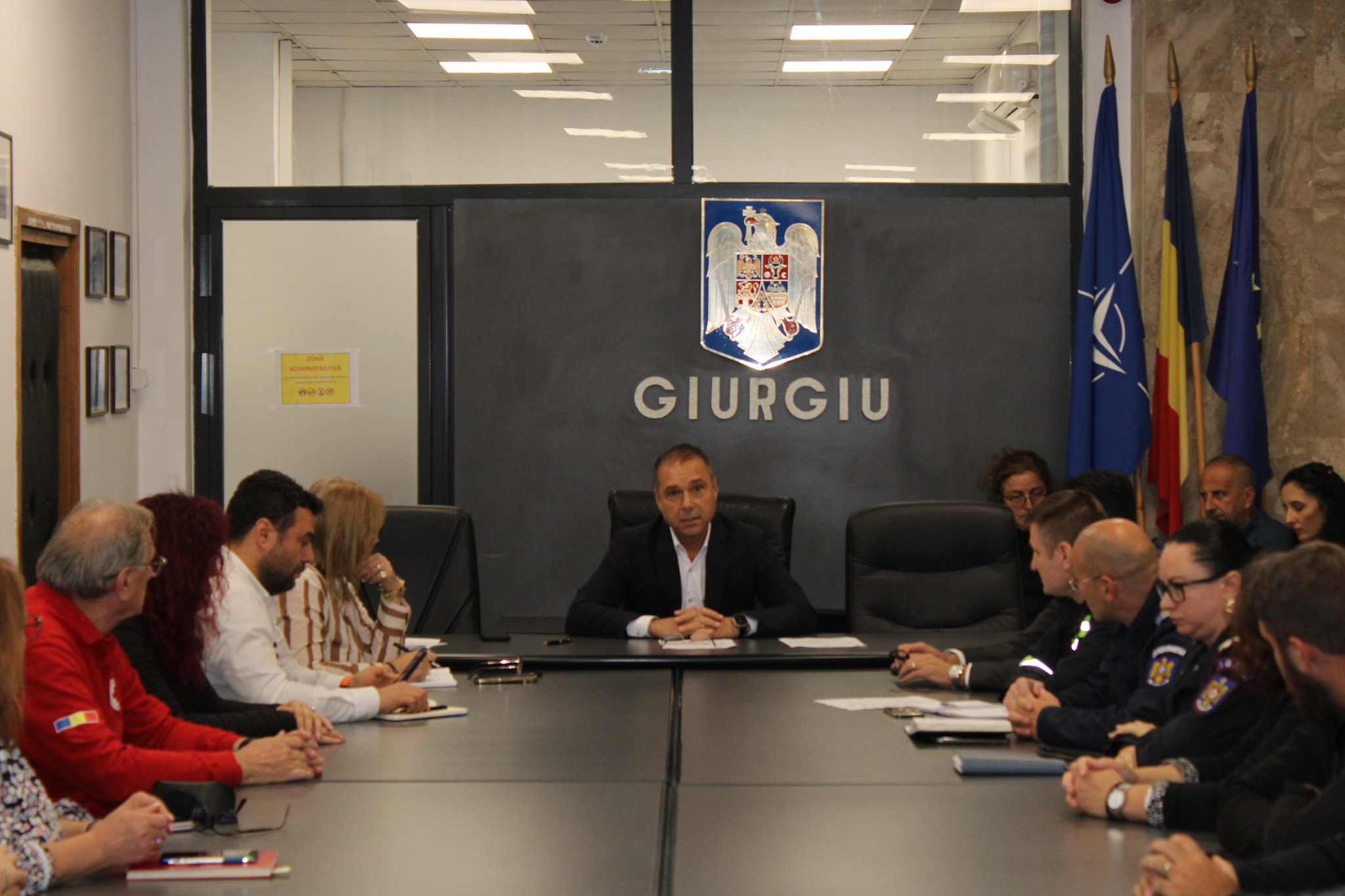 Ședință extraordinară a Comitetului Județean pentru Situații de Urgență Giurgiu