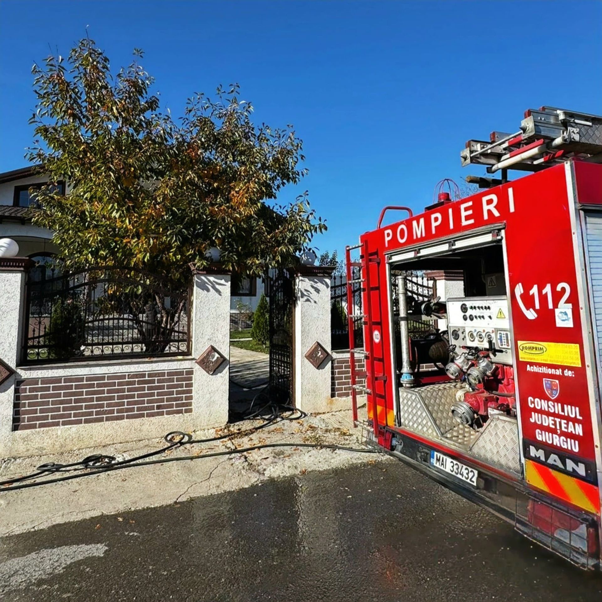 Pericolul scurtcircuitului: incendiu într-o locuință din Valea Plopilor
