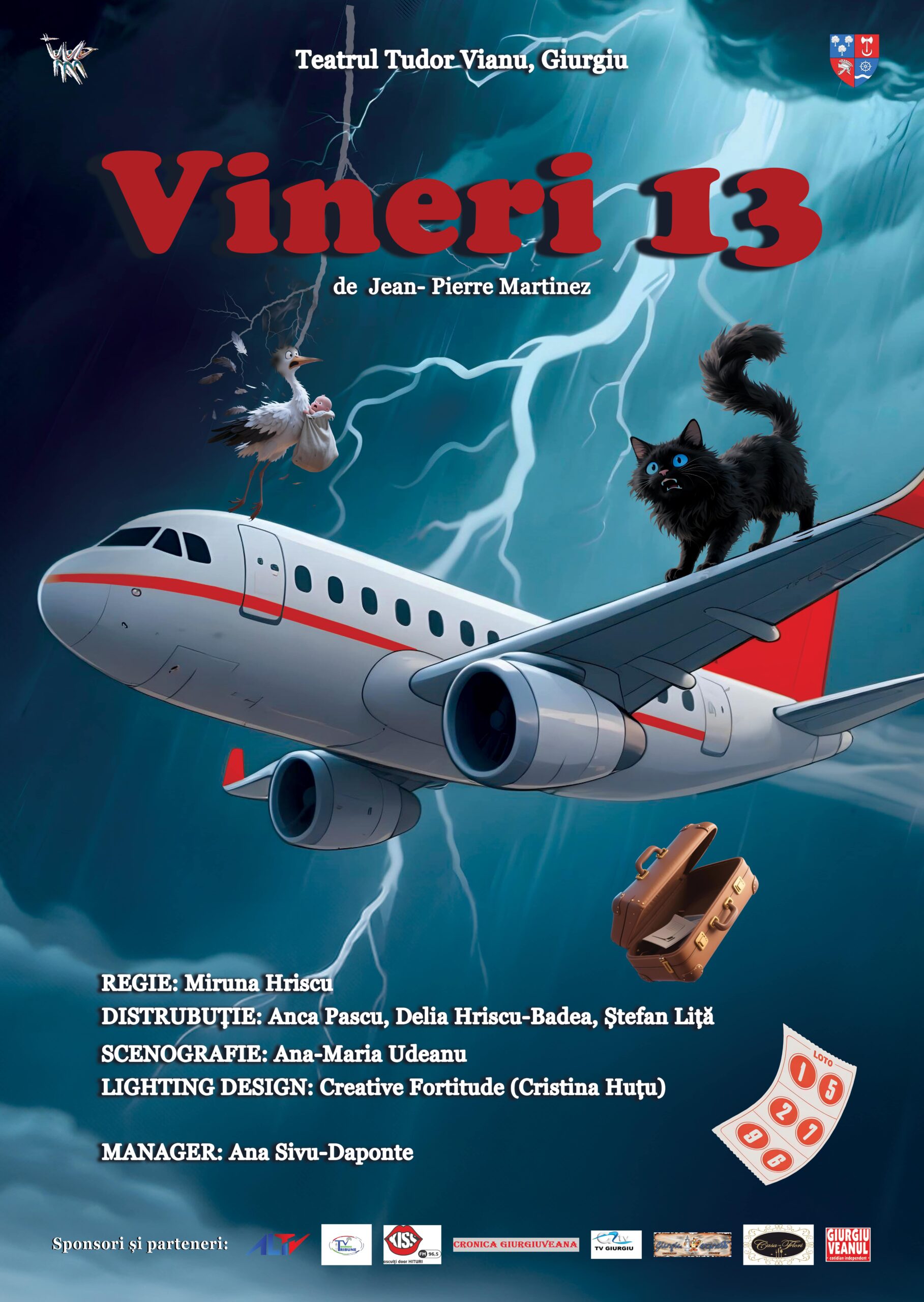 Premiera spectacolului „Vineri 13” de Jean-Pierre Martinez