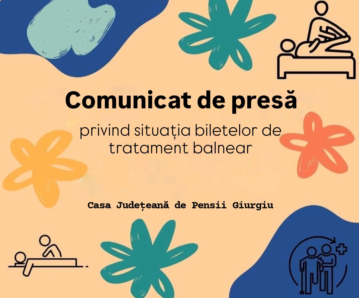 COMUNICAT DE PRESA 	PRIVIND SITUATIA BILETELOR DE TRATAMENT BALNEAR