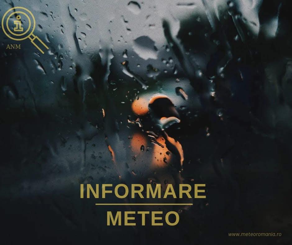 Până mâine, la ora 14:00, județul Giurgiu se va afla sub o informare meteorologică de instabilitate atmosferică