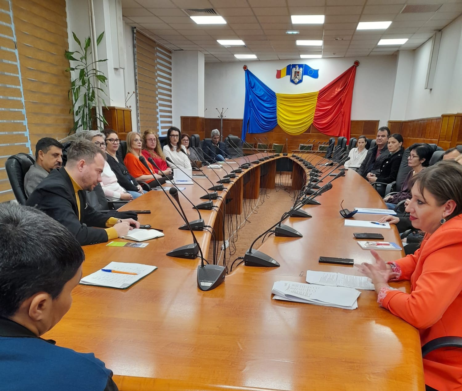 Ședința Comitetului Județean pentru accelerarea procesului de dezinstituționalizare și prevenirea instituționalizării persoanelor adulte cu dizabilități din județul Giurgiu.