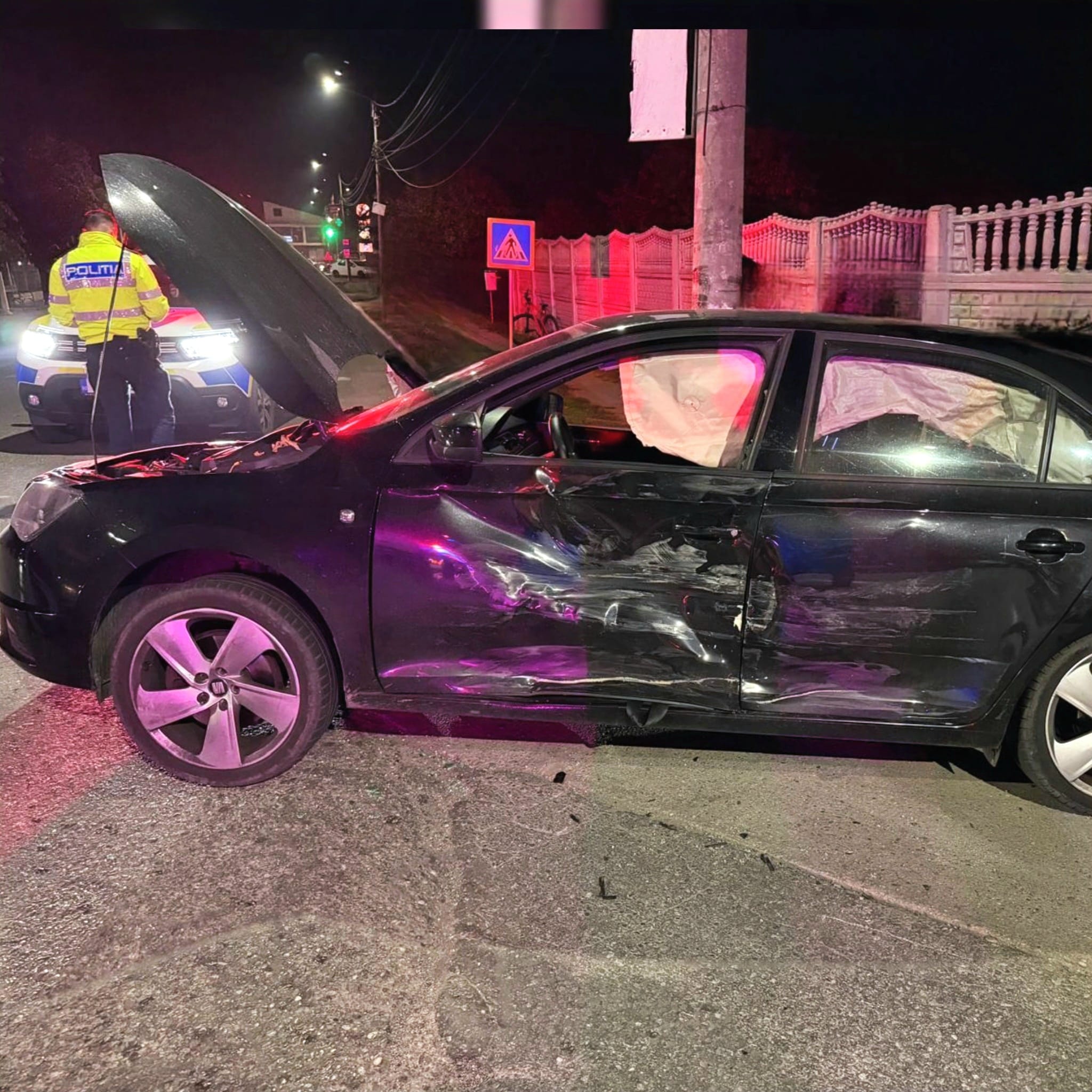 Accident rutier aseară, în localitatea Săbăreni