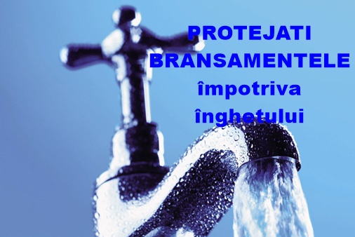 MĂSURI NECESARE PROTEJĂRII BRANȘAMENTELOR  ÎMPOTRIVA ÎNGHEȚULUI