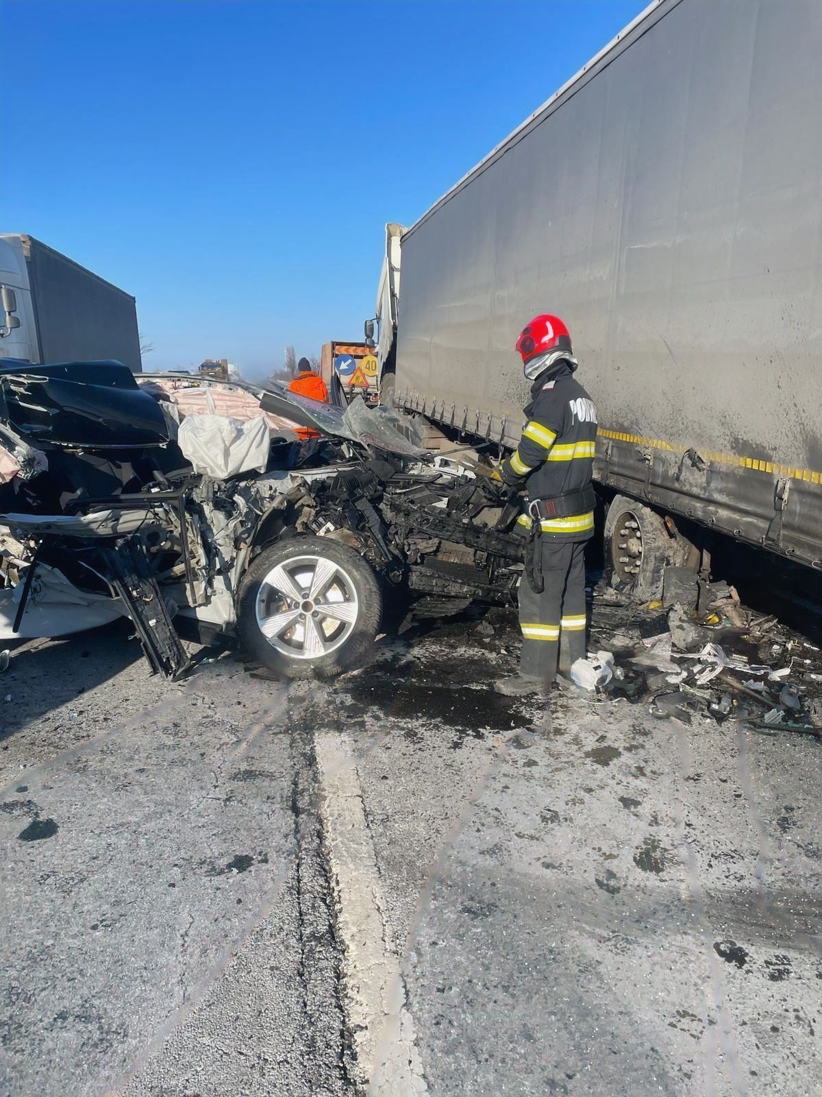 Accident rutier în această după-amiază, pe DN5 în afara localității Uzunu