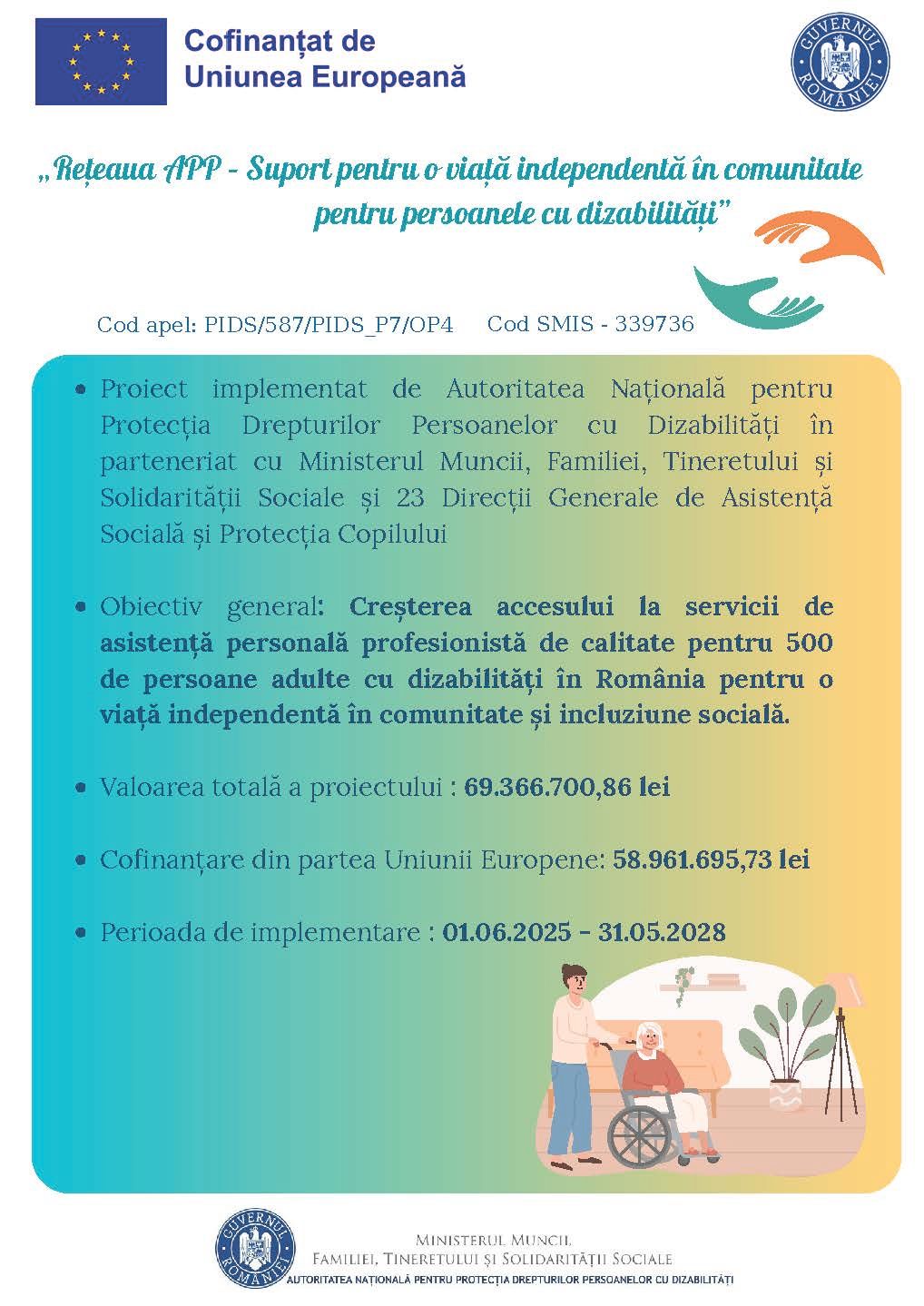 Direcția Generală de Asistență Socială și Protecția Copilului Giurgiu recrutează persoane care vor să devină asistenți personali profesioniști!