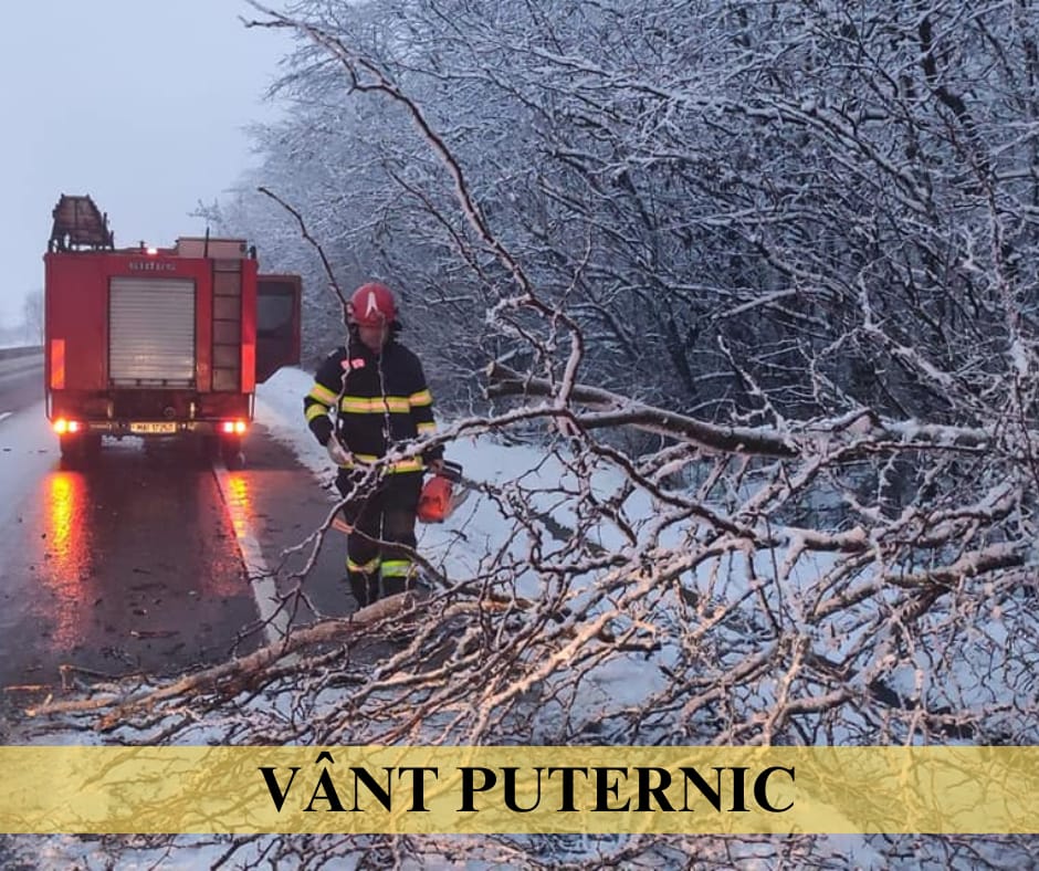 Un cod galben de vânt va intra în vigoare în această noapte