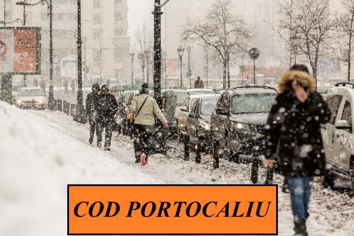 COD PORTOCALIU emis de meteorologi pentru perioada 17.02.2026, ora 20:00 – 18.02.2026, ora 12:00.