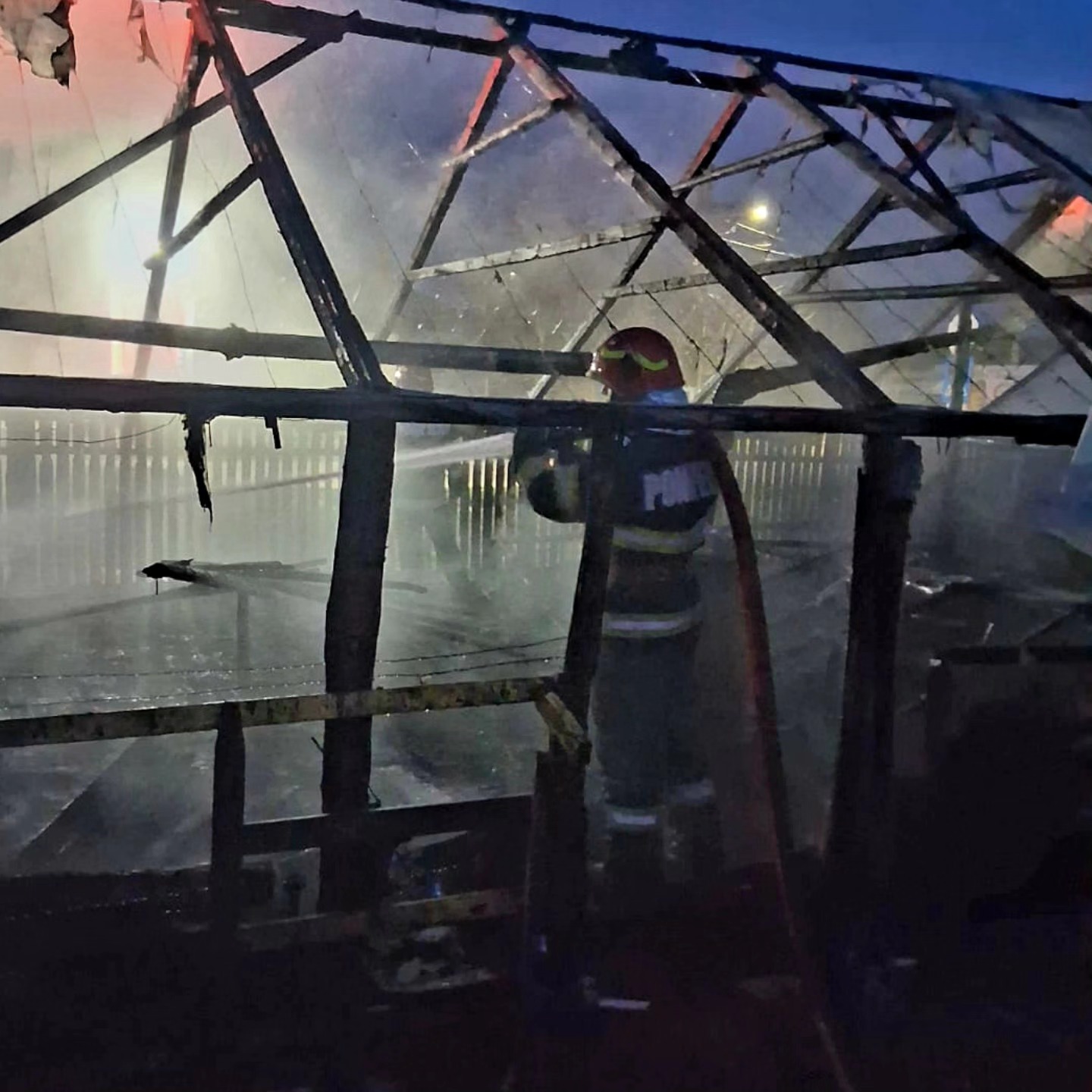Un solar cu răsaduri a luat foc, în această dimineață, într-o gospodărie din localitatea Gostinari