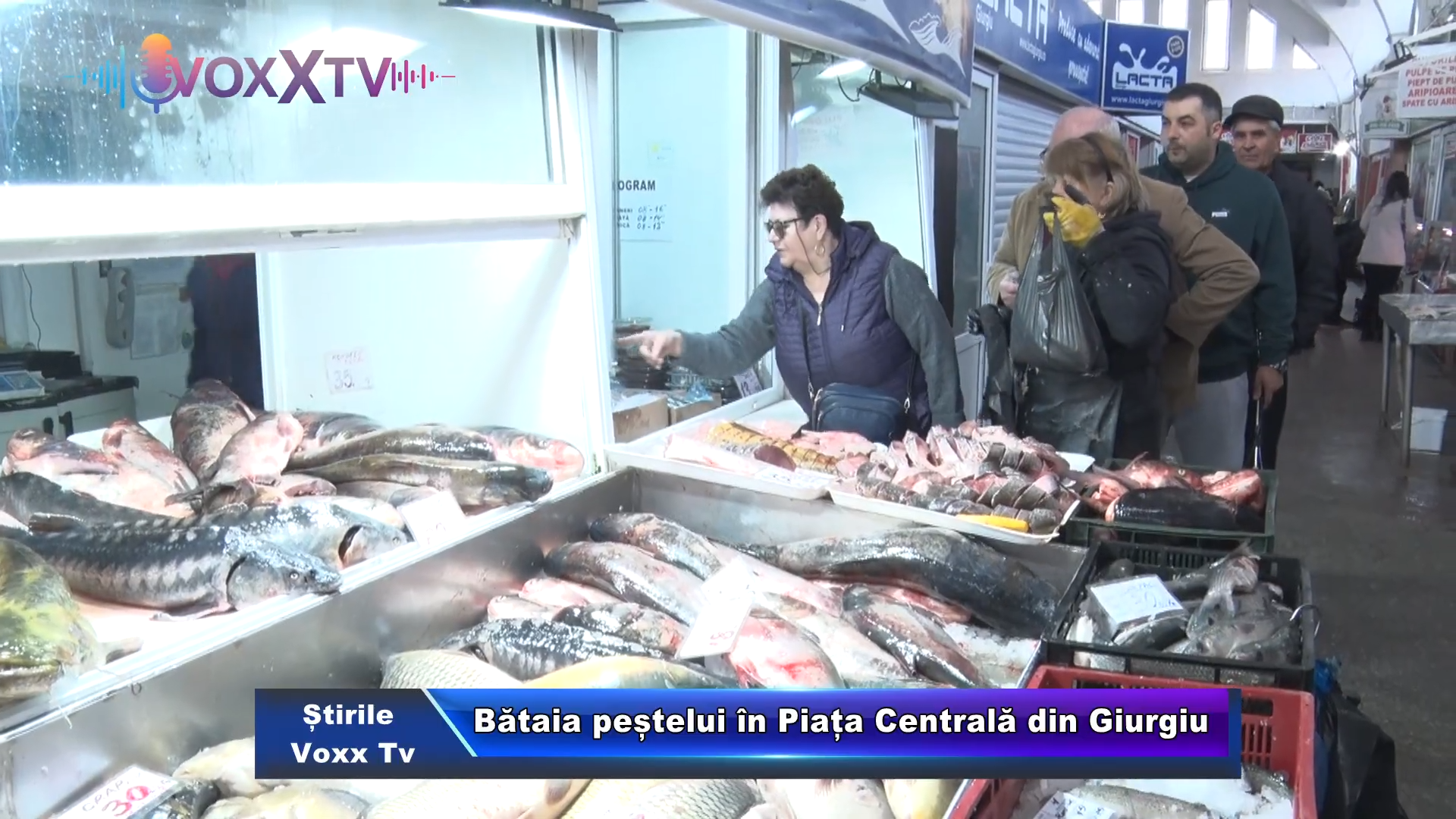 Bătaia peștelui în Piața Centrală din Giurgiu