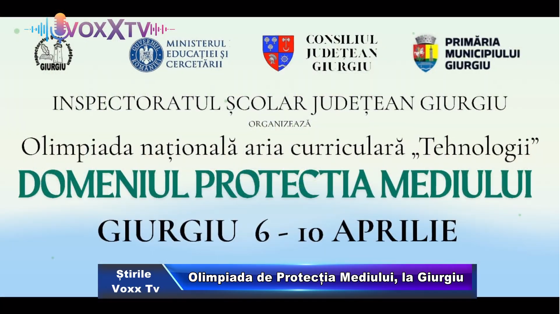 Olimpiada de Protecția Mediului, la Giurgiu