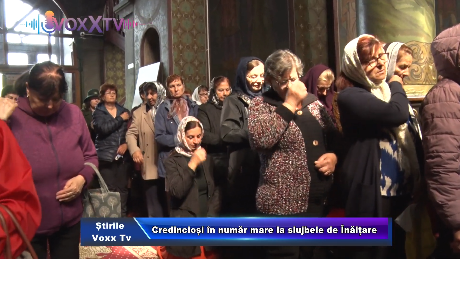 Credincioși în număr mare la slujbele de Înălțare