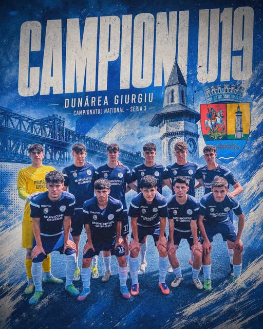 Dunărea Giurgiu este câștigătoarea Campionatului Național FRF – Seria 3!