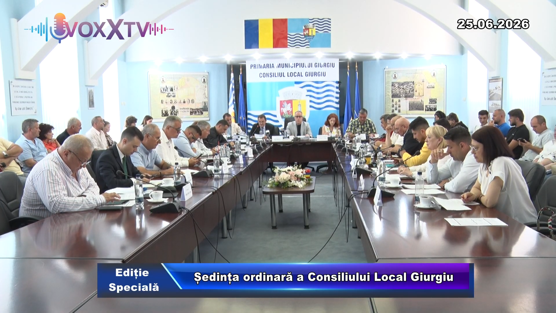 Ședința ordinară a Consiliului Local Giurgiu 25 iunie 2026