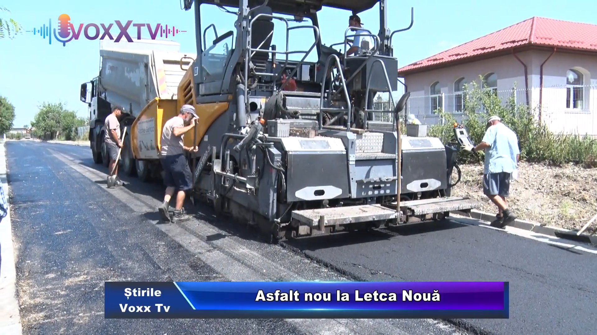 Asfalt nou la Letca Nouă