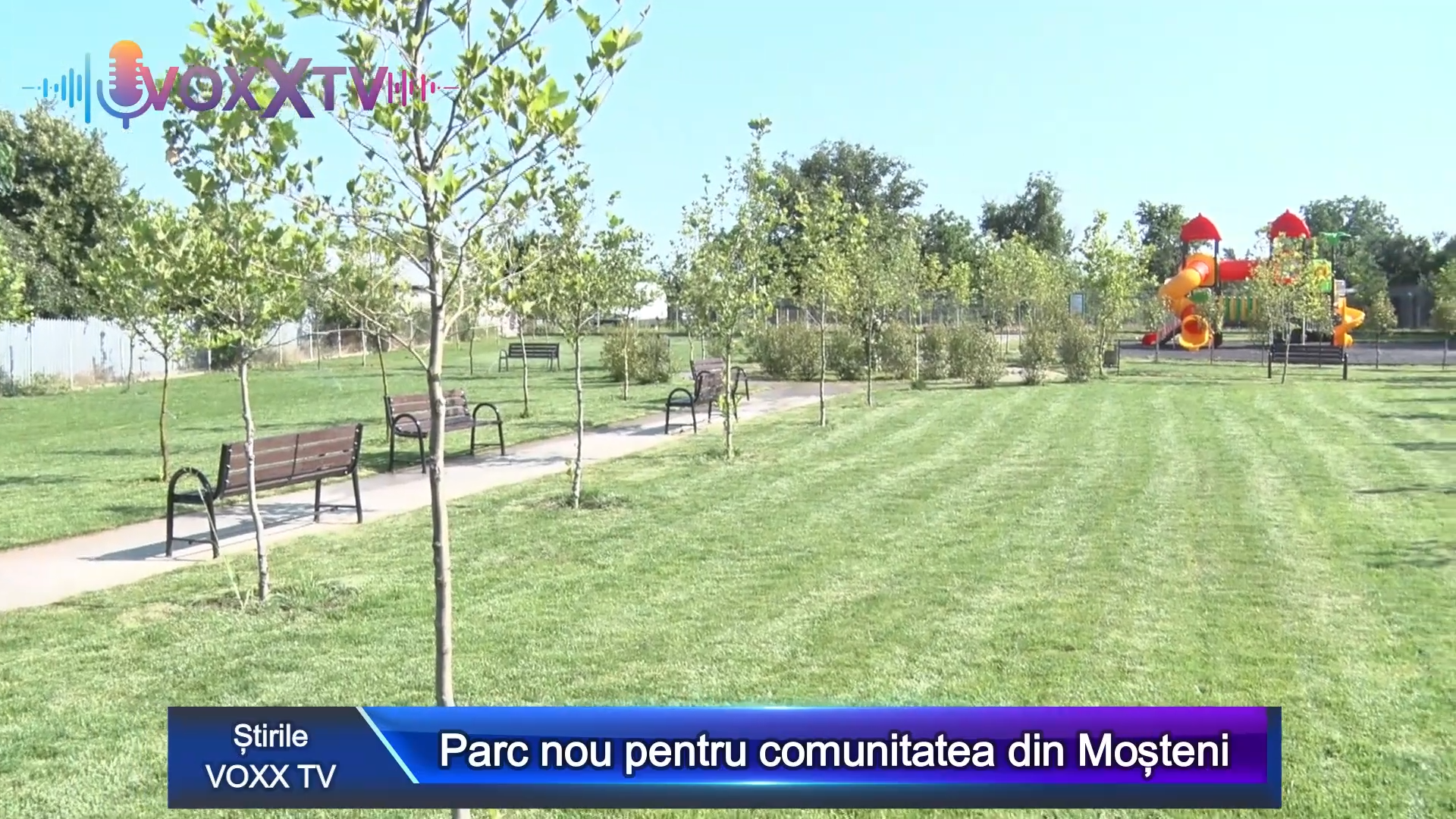 Parc nou pentru comunitatea din Moșteni