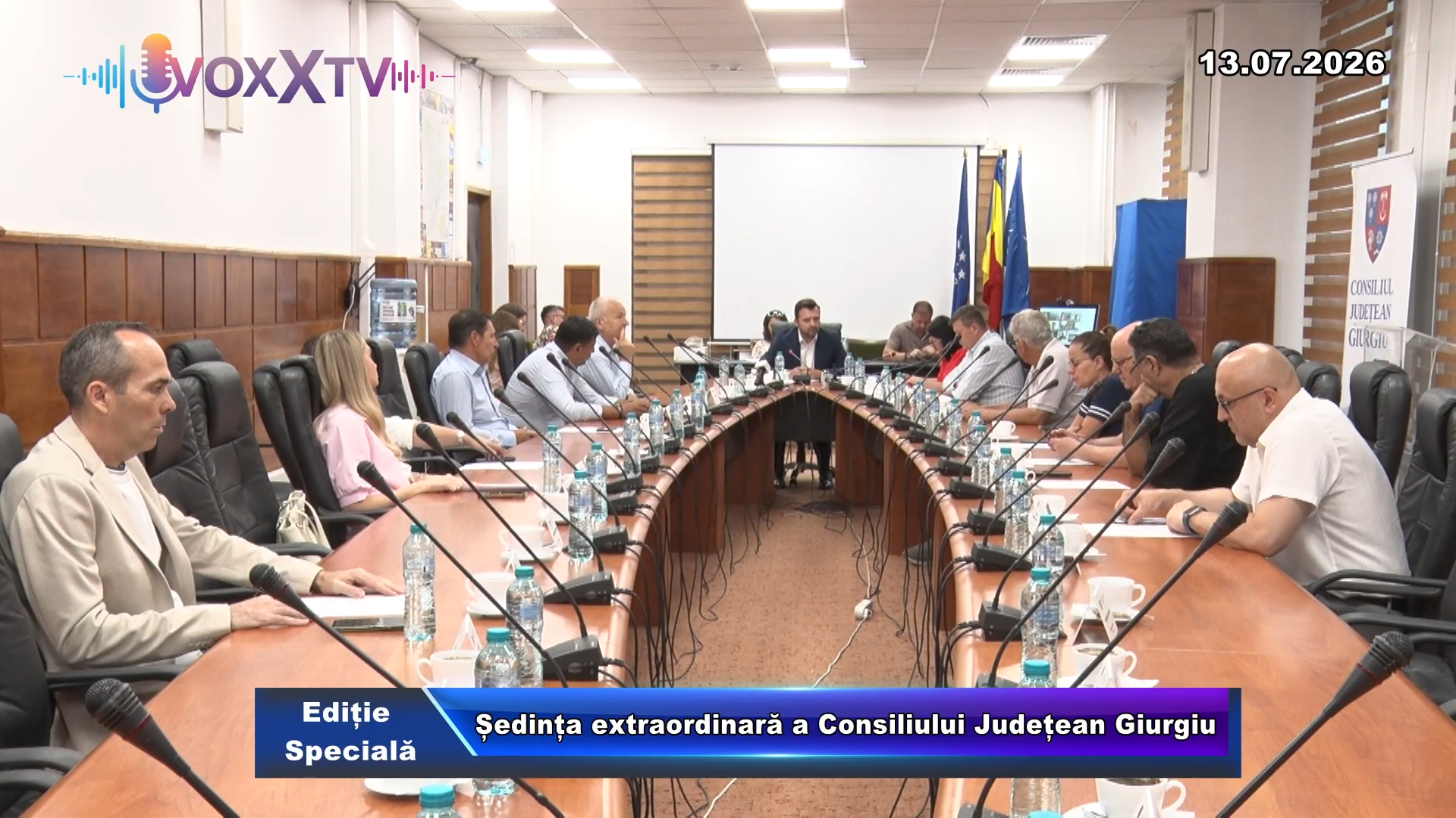 Ședința extraordinară a Consiliului Județean Giurgiu 13 Iulie 2026