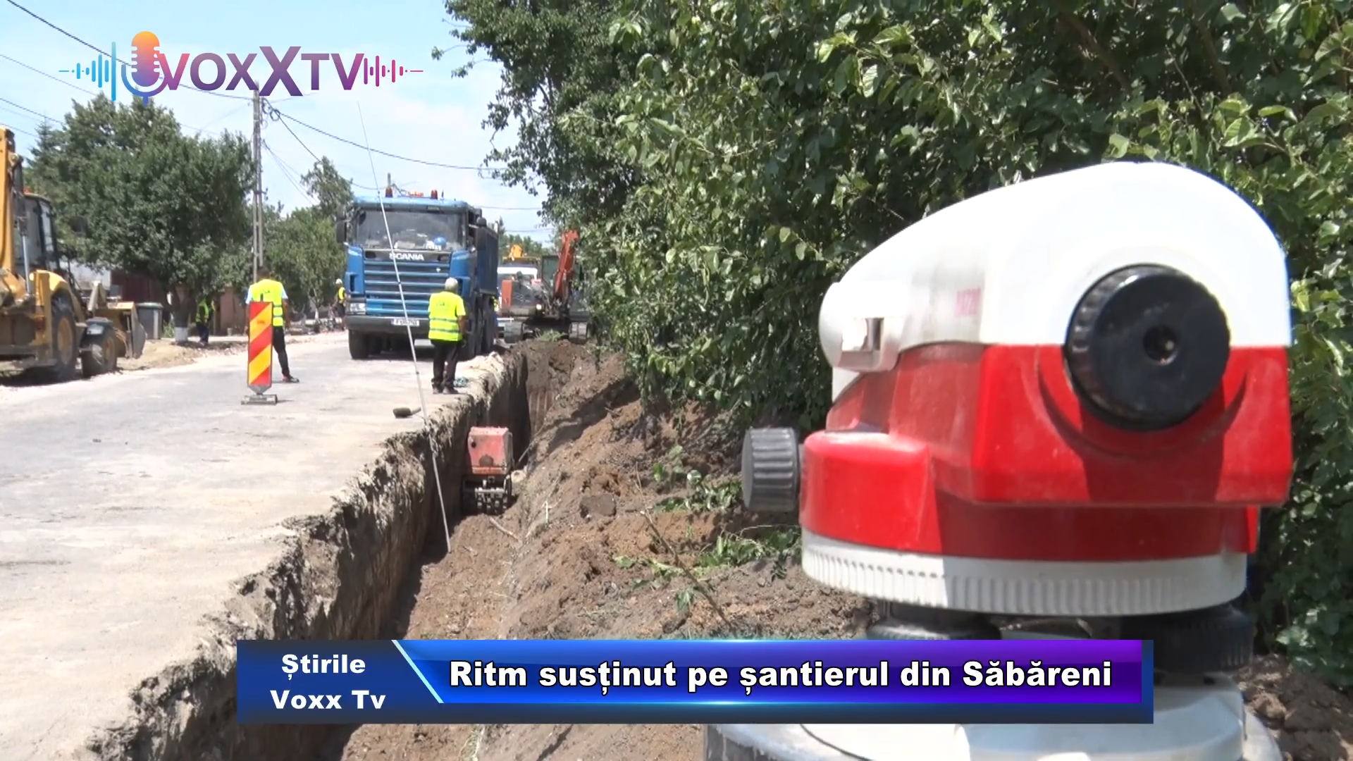 Ritm susținut pe șantierul din Săbăreni