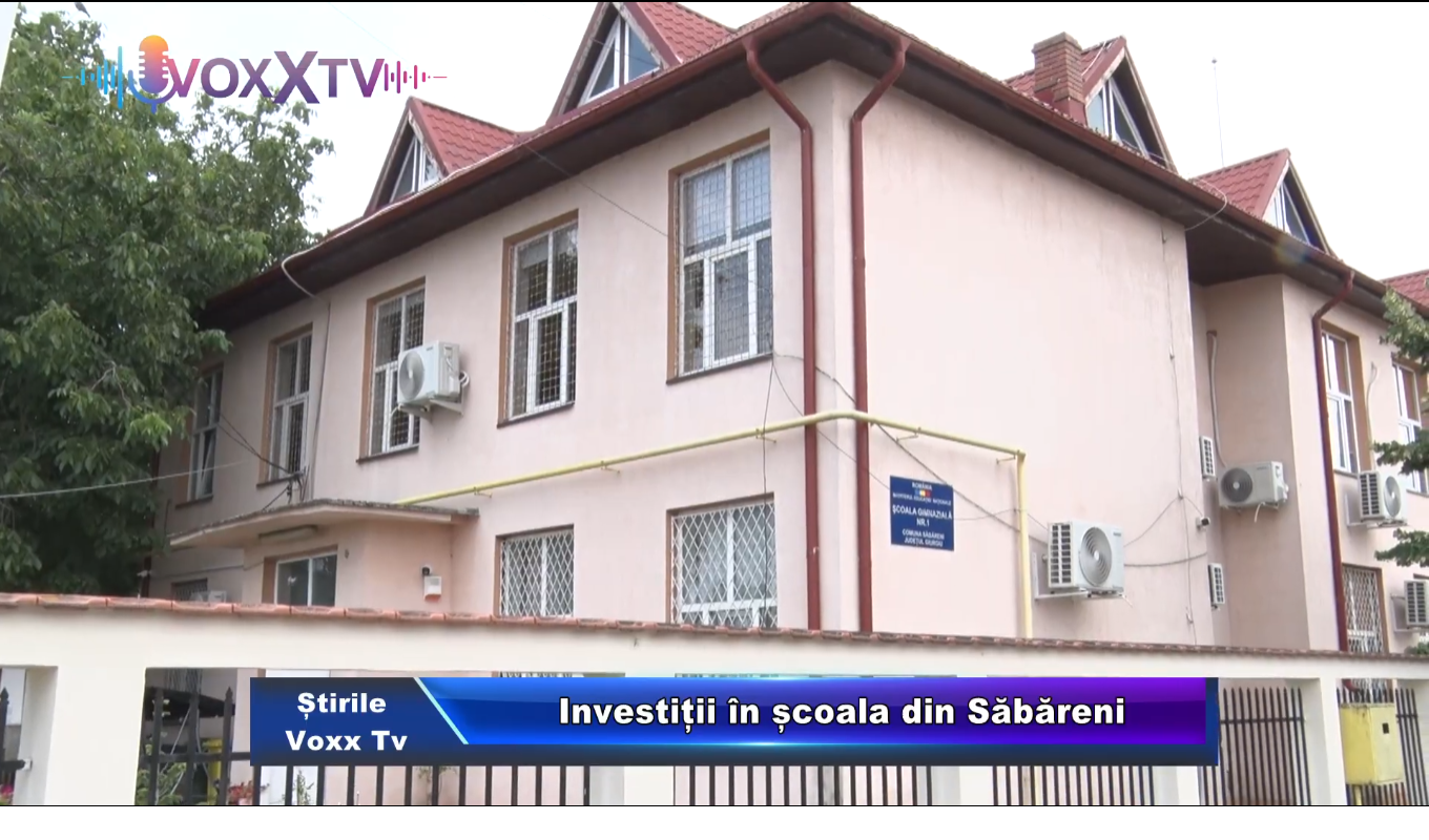Investiții în școala din Săbăreni
