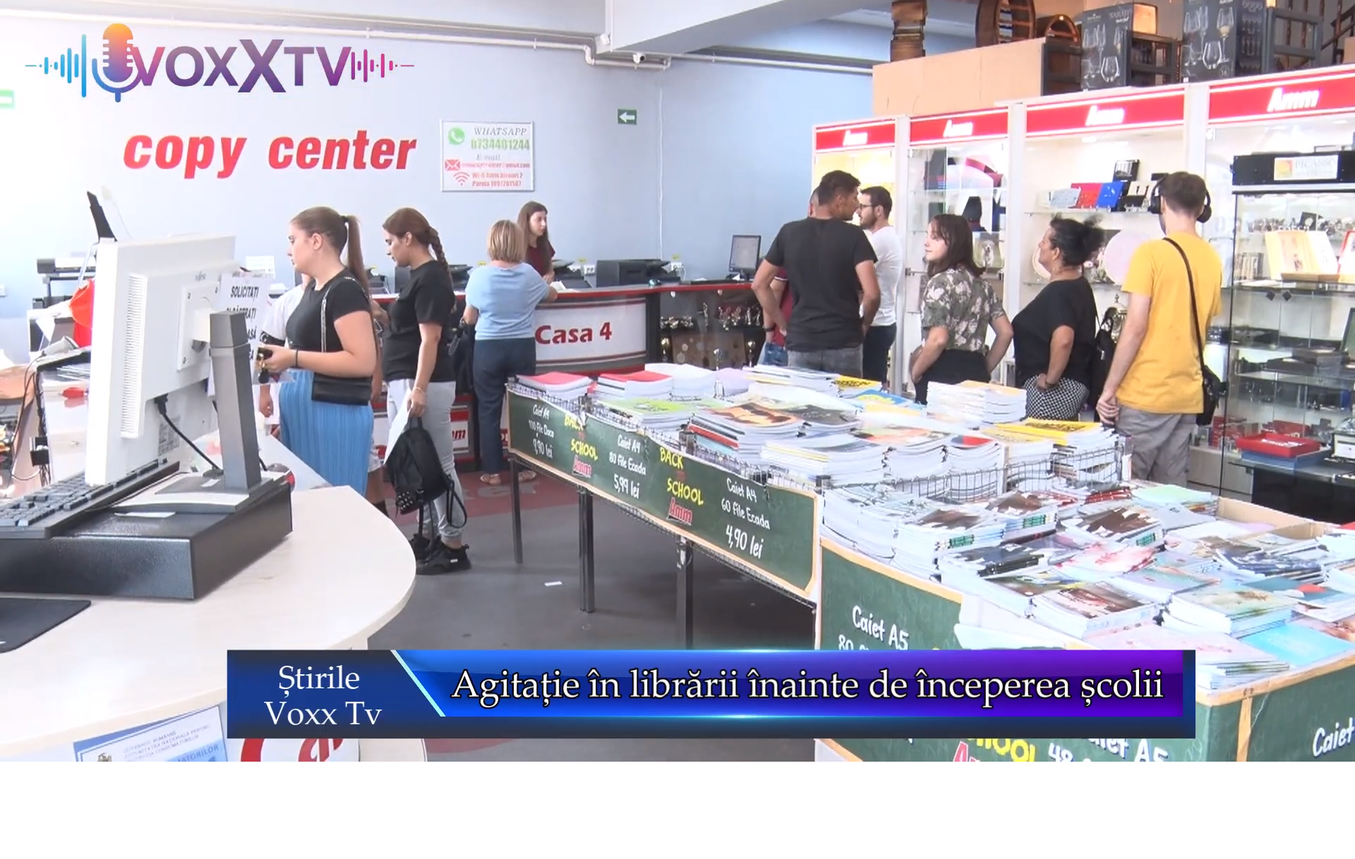 Agitație în librării înainte de începerea școlii