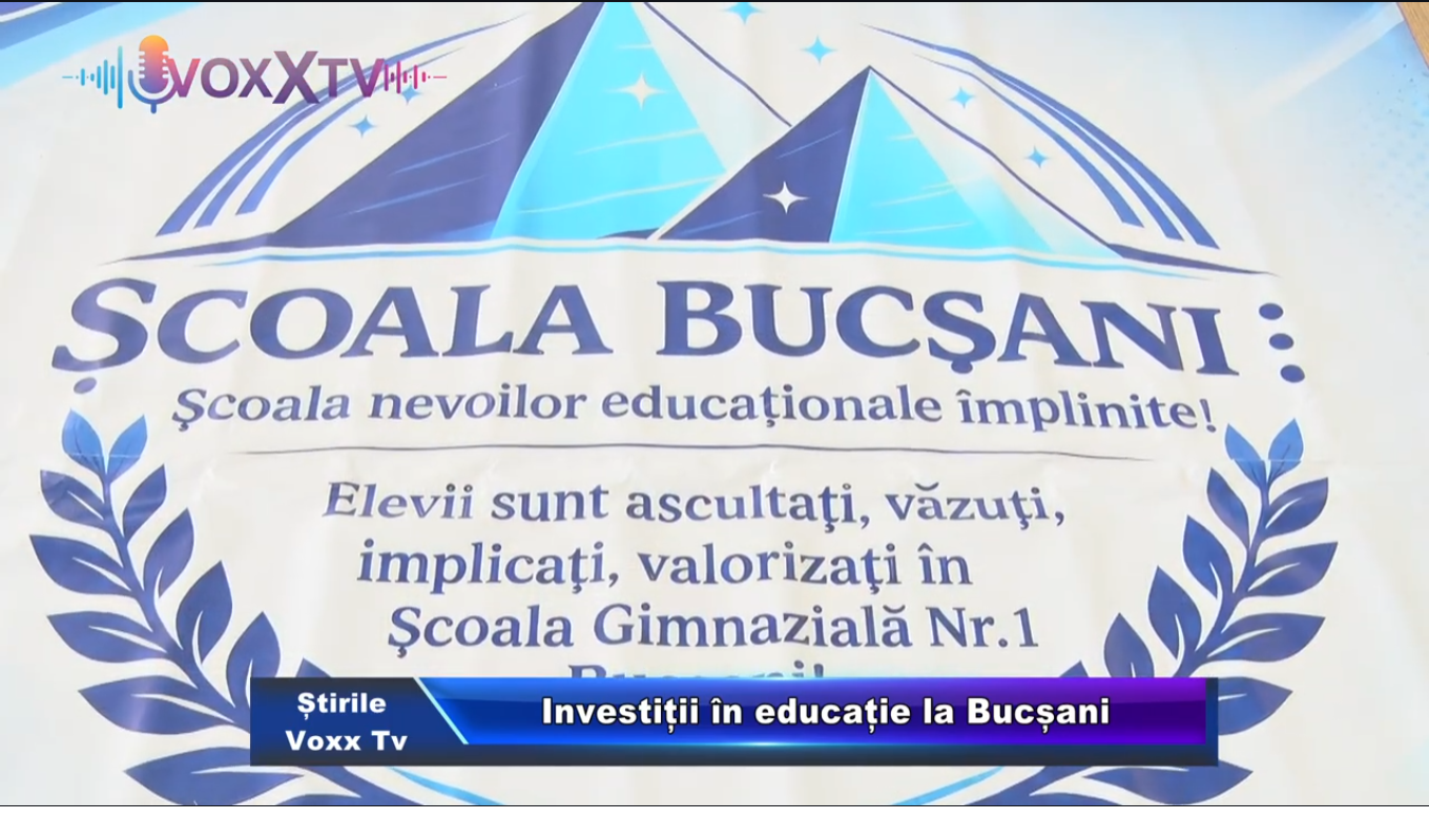 Investiții în educație la Bucșani