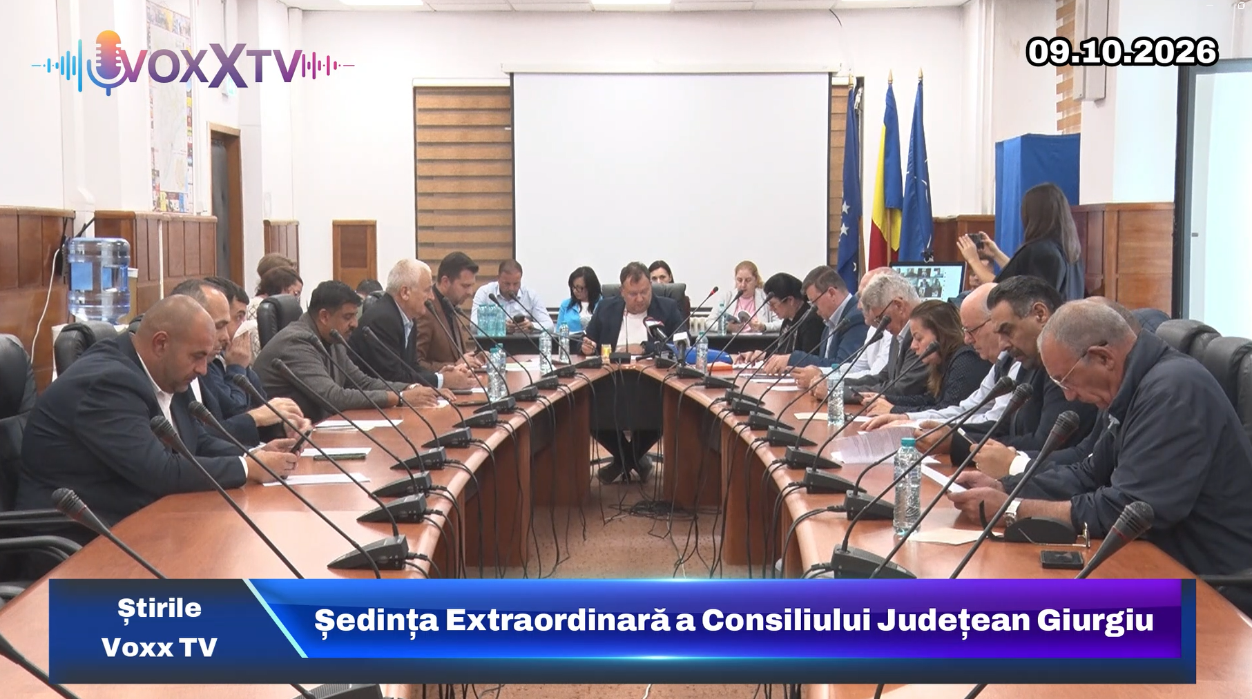 Ședința Extraordinară a Consiliului Județean Giurgiu – 09.10.2026